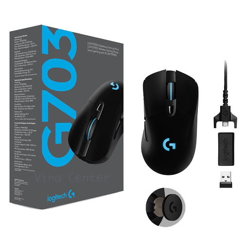 Chuột Gaming Logitech G703 HERO Lightspeed Wireless